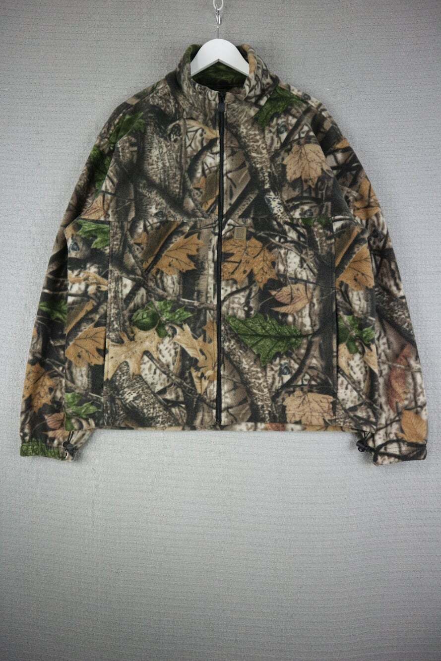 Big Bill Men's RealTree Camo Full Zip Fleece Jacket Size L 100% Polyester